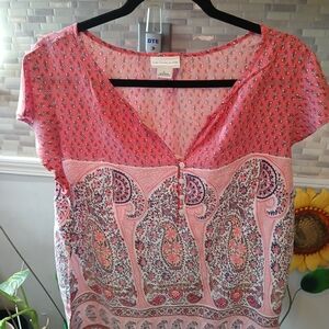 Liz Claiborne Size Large With Floral Designs